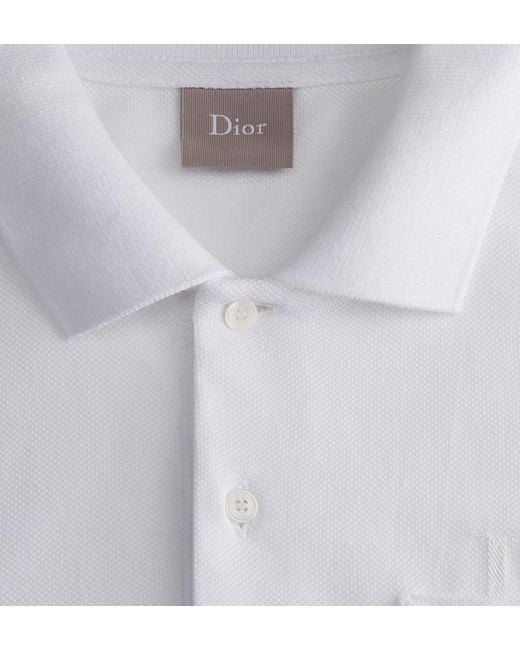 Dior White Polo Shirt, Relaxed Fit for men