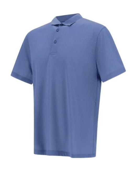 Herno Blue Cotton Polo Shirt for men