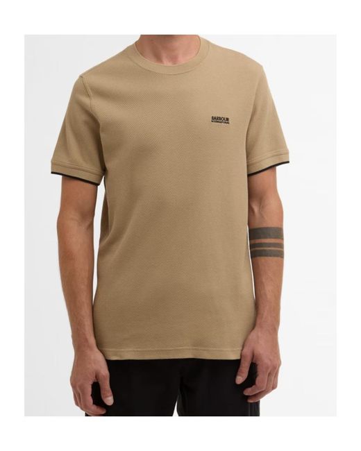 Barbour Natural Eamon Pique Logo T-Shirt for men