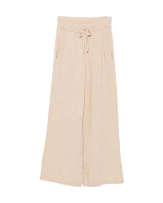 7 For All Mankind Natural Drawstring Casual Pants