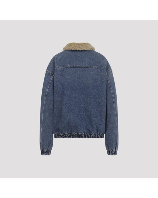 Miu Miu Blue Long-Sleeved Denim Jacket