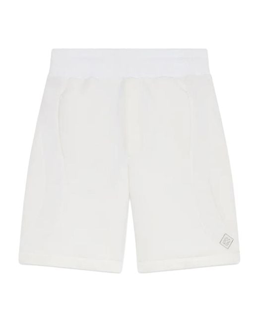 Casablanca White Pleated Shorts for men