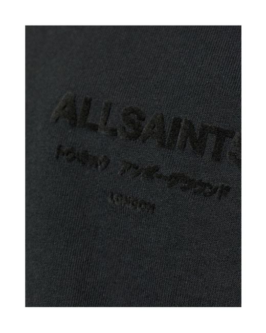 AllSaints Black Xander Logo T-Shirt