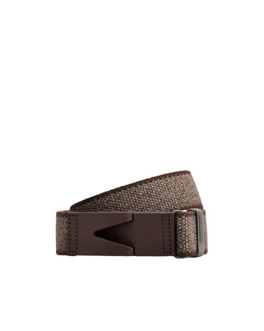 Tod's Brown New Greca 3.5 Belt for men