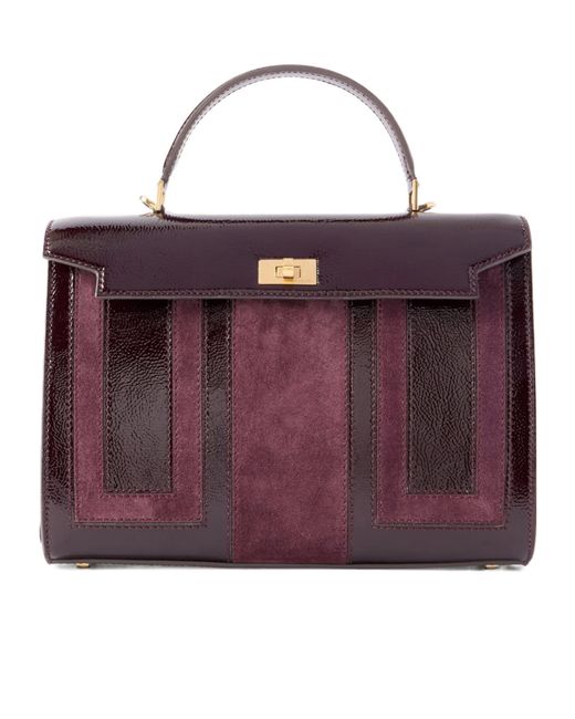Anya Hindmarch Purple Separated Multi-Pocket Handbag