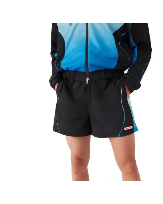 Casablanca Gray Football Windbreaker Shorts for men