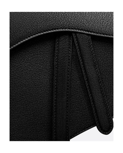 Dior Black Saddle Bag With Strap