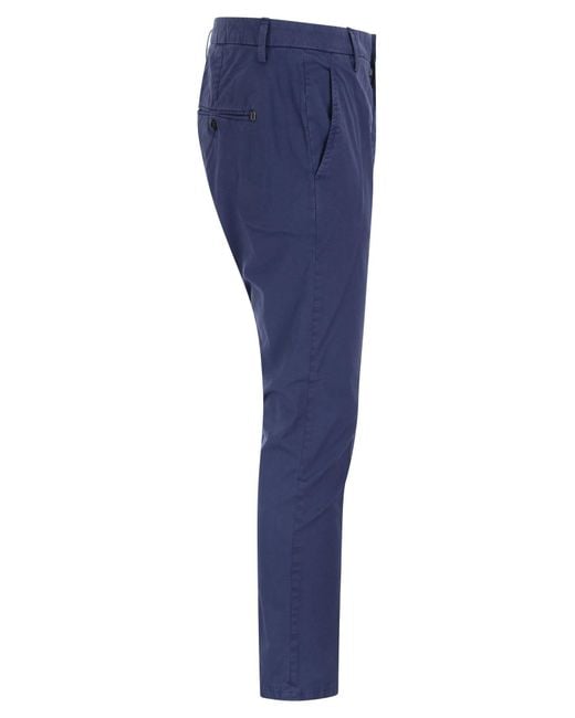 Dondup Blue Alfredo Slim Fit Pants for men