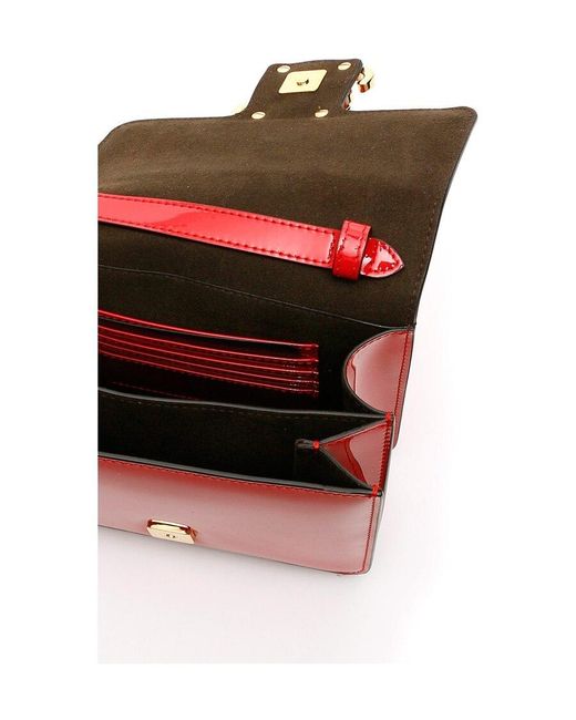 Fendi Red Karligraphy Shoulder Bag