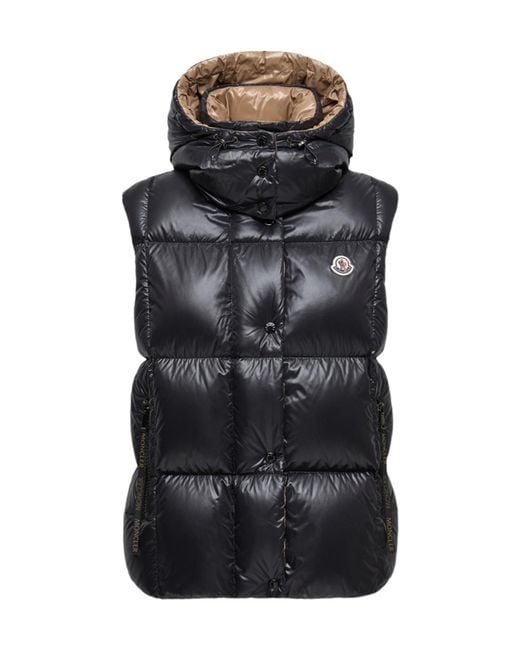 Moncler Black Luzule Hooded Down Vest