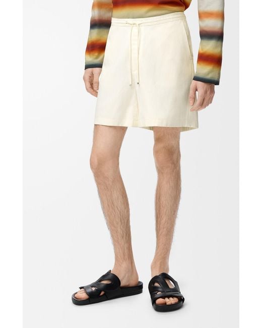 Loewe Natural Lightweight Textured Shorts for men