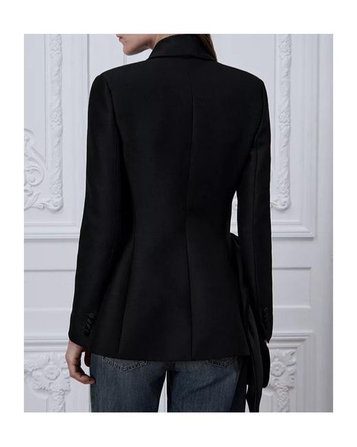 Dior Black Asymmetrical Fitted Jacket