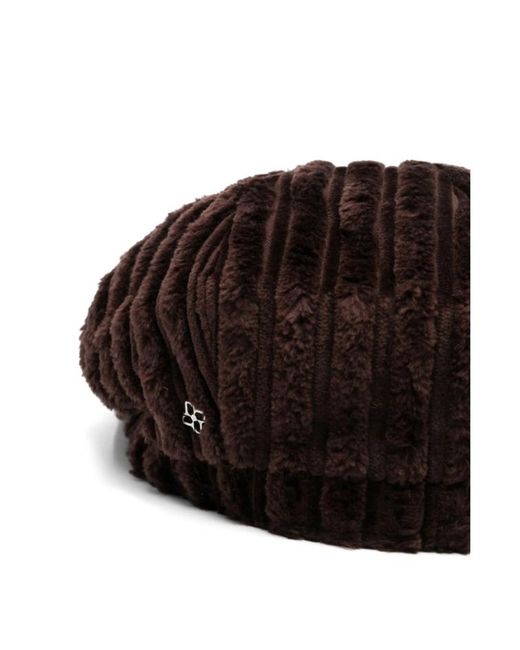 Tagliatore Brown Curved Peak Hat for men