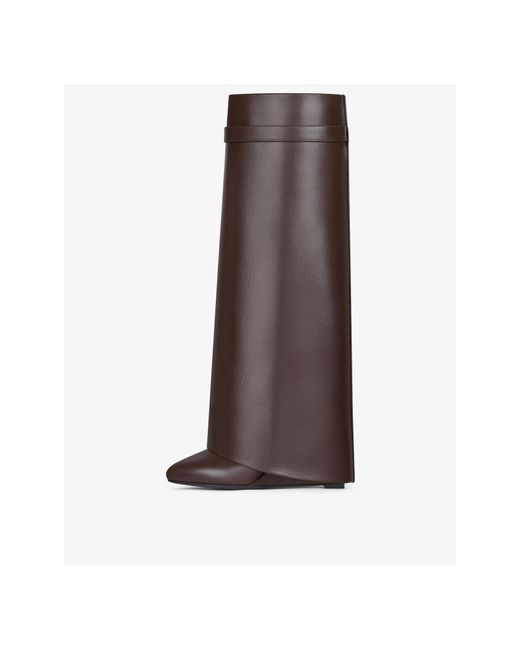 Givenchy Brown Shark Lock Boots