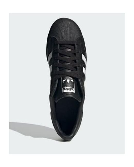 Adidas Originals Black Superstar 82 Low-Top Sneakers for men