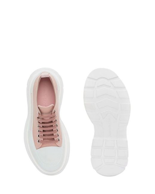 McQueen Pink Tread Slick Sneakers