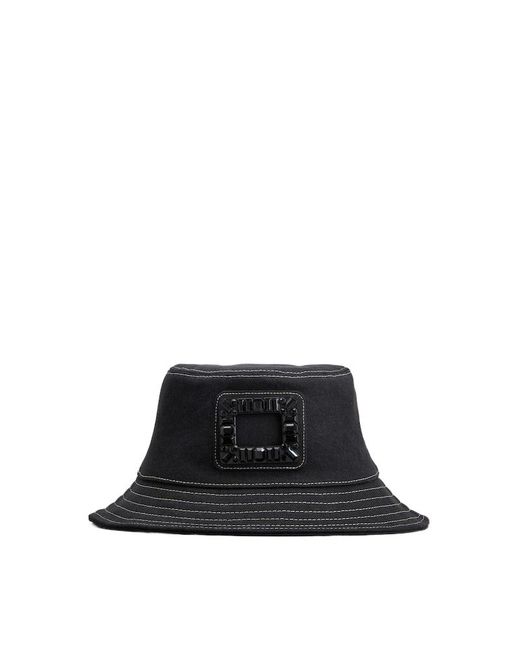 Roger Vivier Black Viv' Skate Bucket Hat