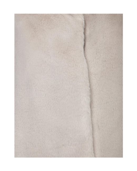 Herno Gray Funnel-Neck Coat