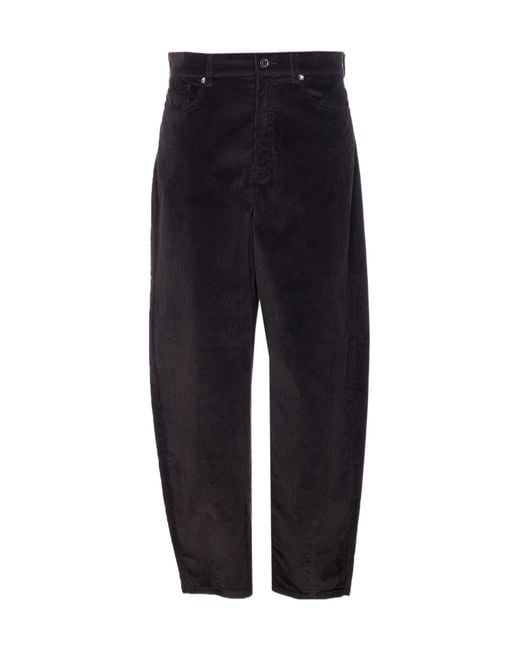Liu Jo Blue Velvet Balloon Trousers