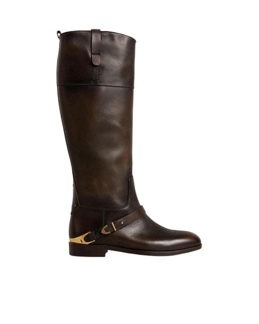 Golden Goose Deluxe Brand Brown Charlie Buckle-Detailed Boots