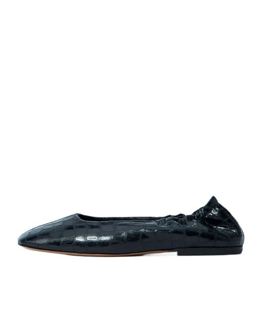 Dries Van Noten Blue Embossed Ballerina Flats