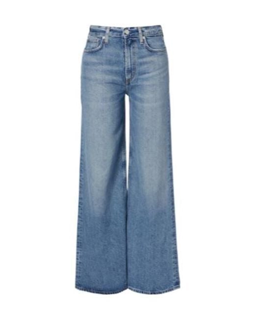 Citizens of Humanity Blue Paloma Wide-Leg Jeans