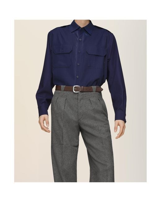 Maison Margiela Blue Shirts for men