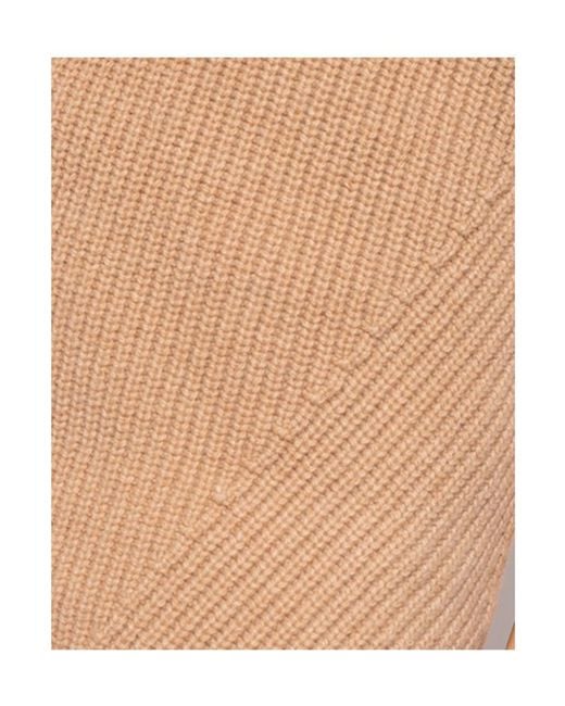 Nanushka Natural Sleeveless Knit Top