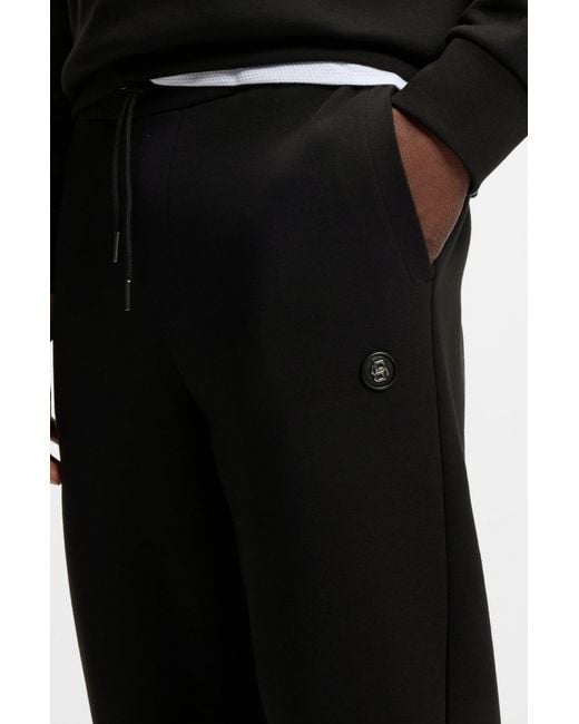 Boss Black Drawstring Sweatpants for men