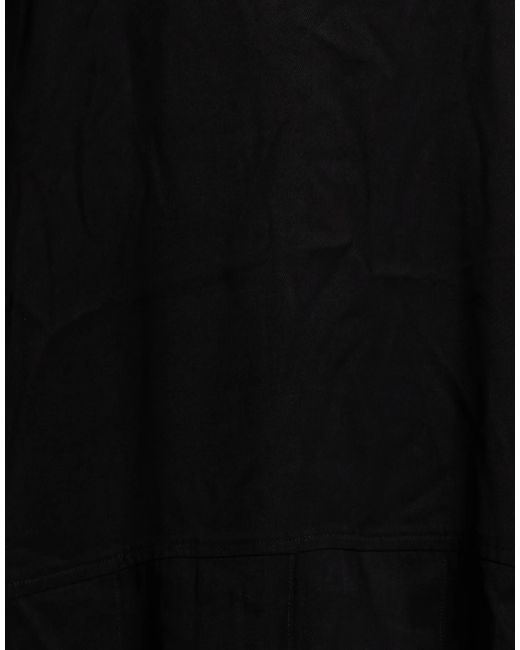 Ganni Black Solid Color Flared Skirt