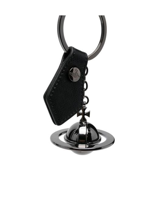 Vivienne Westwood White 3D Orb Key Chain