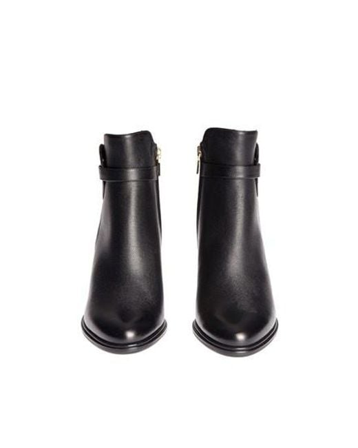 Ferragamo Black Logo High-Heeled Boots