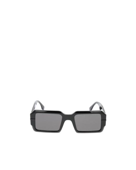 Fendi White Eyewear Rectangular Frame Sunglasses