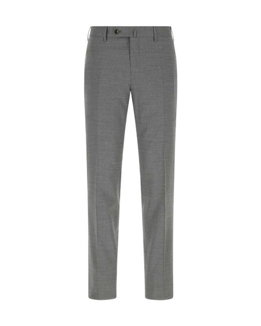 PT01 Gray Logo Casual Trousers for men