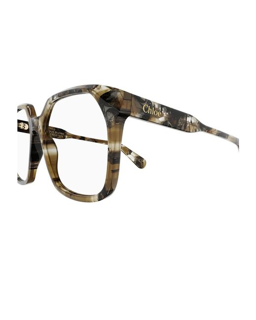 Chloé Metallic Square-Frame Glasses for men