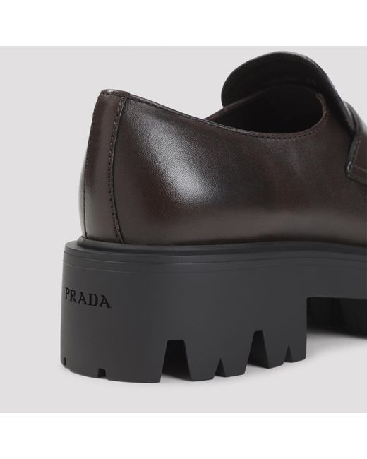 Prada Black Stride Chunky Flat Shoes