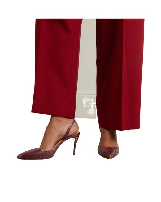 JENNIFER CHAMANDI Pink Vittorio 85 Elaphe Point-Toe Slingback Pumps