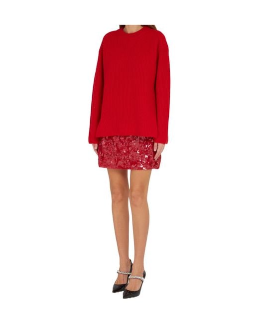 P.A.R.O.S.H. Red Long-Sleeved Sweater