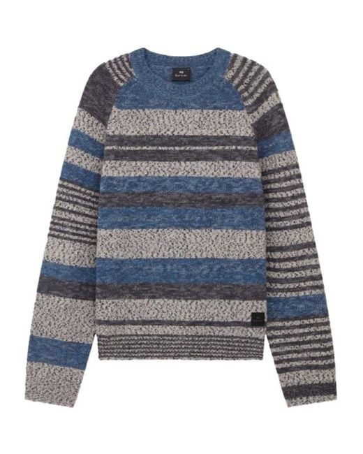 Paul Smith Blue Long Sleeve Sweater for men