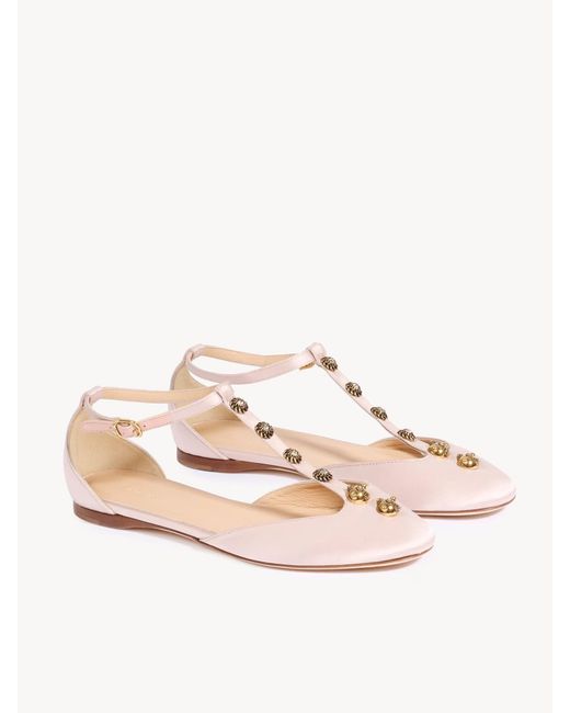 Chloé Pink Chloé Celeste Ballerinas