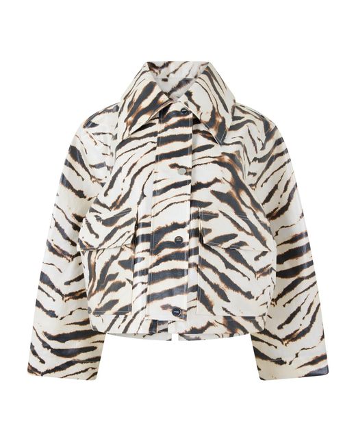 Ganni Multicolor Canvas Barn Jacket