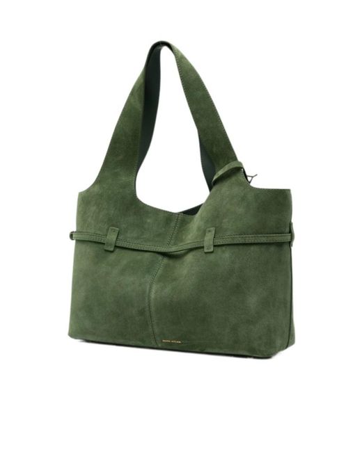 MANU Atelier Green Cambon Cabas Buckle-Detail Tote Bag