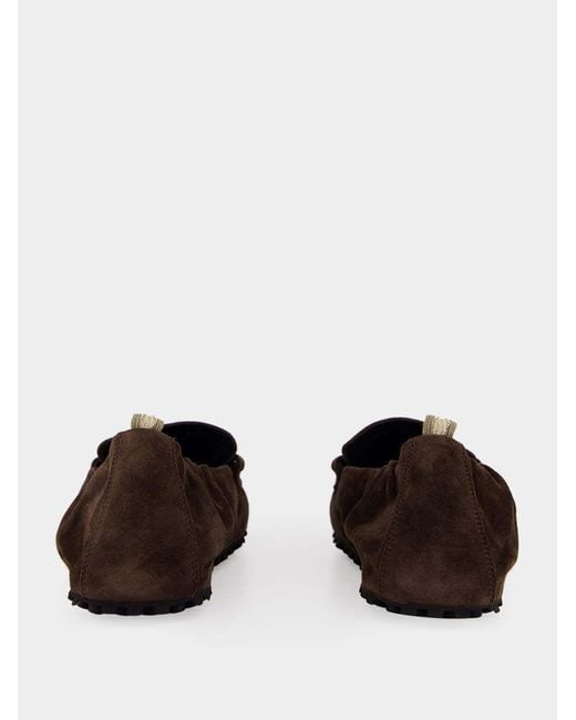 Officine Creative Brown Travis Suede Loafers for men