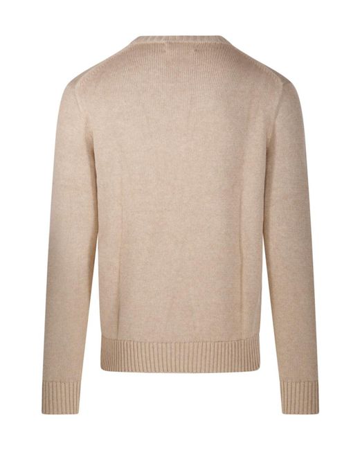 Polo Ralph Lauren White Logo Embroidered Crewneck Jumper for men