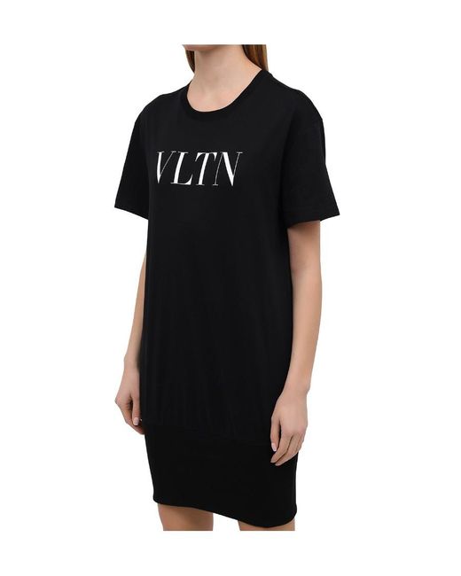 Valentino Black Logo-Print T-Shirt