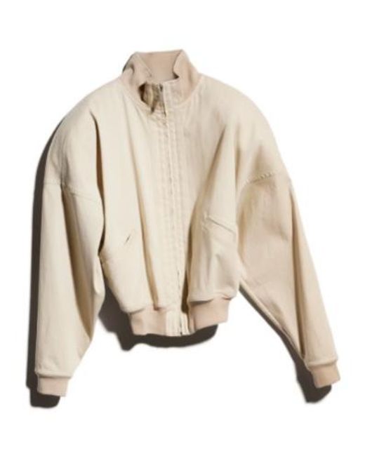 Gucci Natural Poplin Zip-Up Jacket