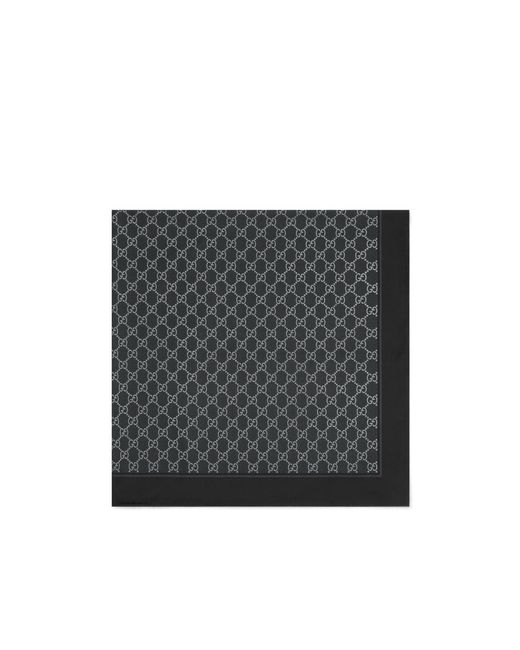 Gucci Black Gg Carré Scarf