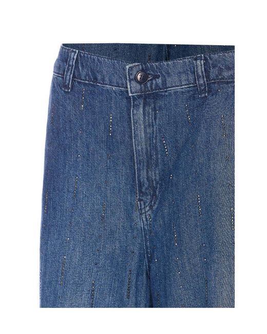 Liu Jo Blue Flared Trousers