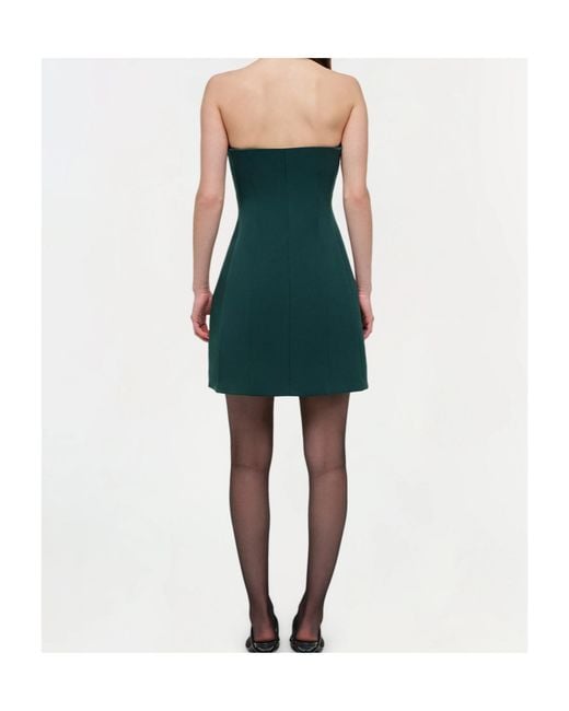 Jonathan Simkhai Green Devin Bustier Mini Dress