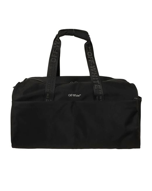 Off-White c/o Virgil Abloh Black Heritage Logo Gym Tote Bag for men